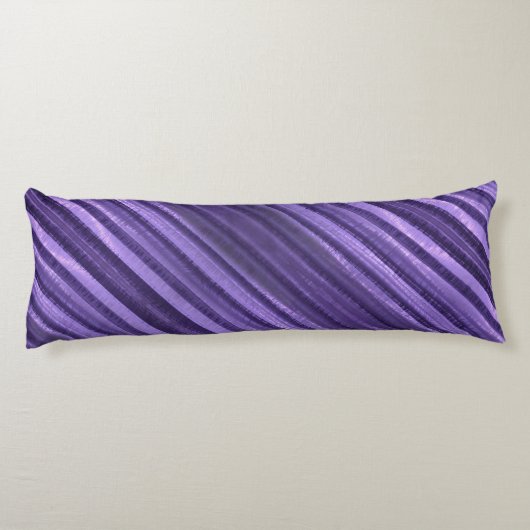 Coussins Longs Belles nuances de pourpre rayées (Dos)