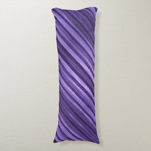 Coussins Longs Belles nuances de pourpre rayées (Devant (Vertical))