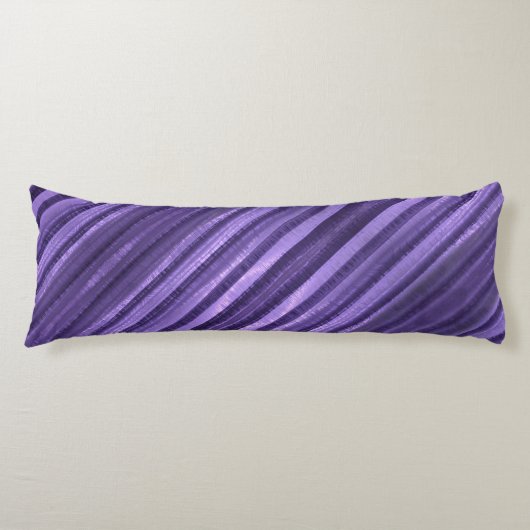 Coussins Longs Belles nuances de pourpre rayées (Devant)