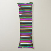 Coussins Longs Belles rayures de néon coloré (Devant (Vertical))