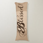 Coussins Longs Béni ! Oreiller du corps (Tan/Brown) (Devant (Vertical))