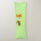Coussins Longs Bennes lapines de Pâques et jonquilles sur mesure (Devant (Vertical))