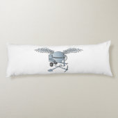 Coussins Longs Béton bleu-gris (Dos)