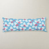 Coussins Longs Beurre creux sur bleu (Dos)