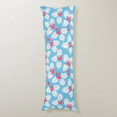 Coussins Longs Beurre creux sur bleu (Devant (Vertical))