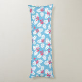 Coussins Longs Beurre creux sur bleu (Dos (Vertical))