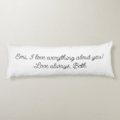 Coussins Longs BeYOUtiful Aromantic Fierté drapeau Aro message pe (Dos)