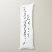 Coussins Longs BeYOUtiful Aromantic Fierté drapeau Aro message pe (Dos (Vertical))