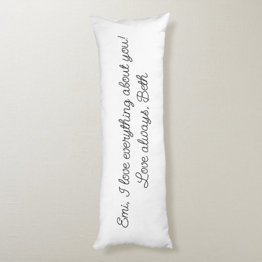 Coussins Longs BeYOUtiful Aromantic Fierté drapeau Aro message pe (Dos (Vertical))