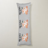 Coussins Longs Biche et Faon Ma Nana m'aime (Dos (Vertical))