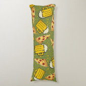 Coussins Longs Bière et Motif de pizza (Devant (Vertical))