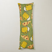 Coussins Longs Bière et Motif de pizza (Dos (Vertical))