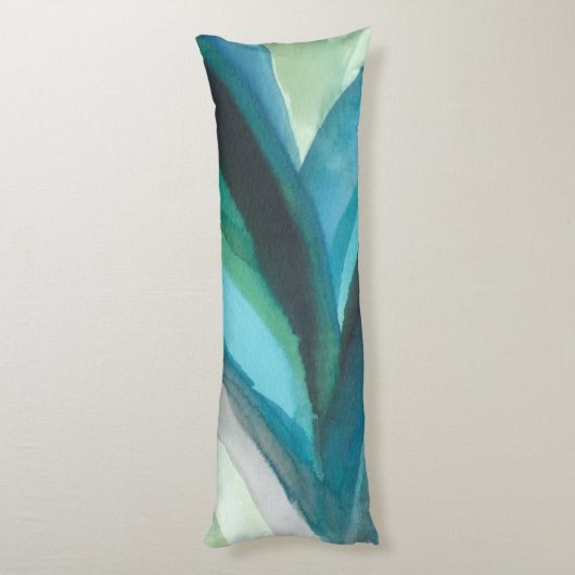 Coussins Longs Big Blue Leaf I (Dos (Vertical))