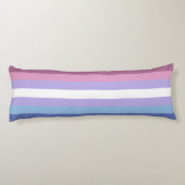 Coussins Longs Bigender Pride, Impression par bandes, Fierté LGBT (Dos)