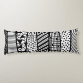 Coussins Longs Black and white (Dos)
