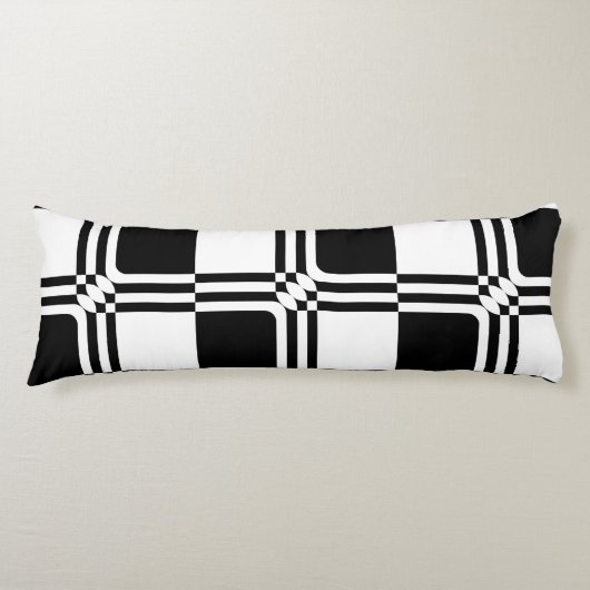 Coussins Longs Black and white fantasy (Devant)