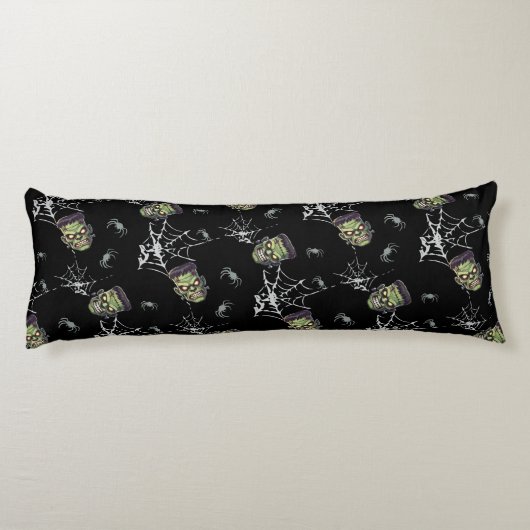Coussins Longs 🖤 Black Frankenstein Jeu d'oreiller 💀 🛋️ (Dos)