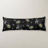 Coussins Longs 🖤 Black Frankenstein Jeu d'oreiller 💀 🛋️ (Devant)