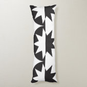 Coussins Longs Black White Deco (Dos (Vertical))
