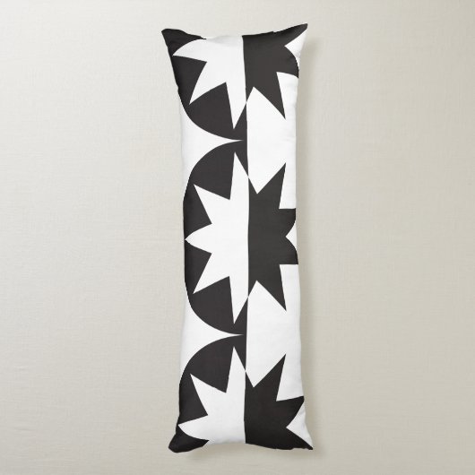 Coussins Longs Black White Deco (Dos (Vertical))