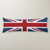 Coussins Longs Blanc de drapeau d'Union Jack et bleu rouges (Devant)