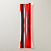Coussins Longs Blancs rouges et noirs (Dos (Vertical))