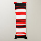 Coussins Longs Blancs rouges et noirs (Devant (Vertical))