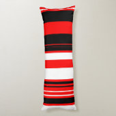 Coussins Longs Blancs rouges et noirs (Dos (Vertical))