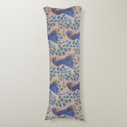 Coussins Longs Bleu (Devant (Vertical))