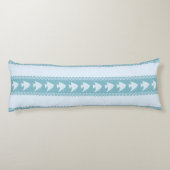 Coussins Longs Bleu clair Frappe d'angelfish (Dos)