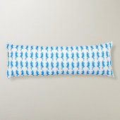 Coussins Longs Bleu clair Gras mod GoGo filles (Dos)
