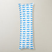 Coussins Longs Bleu clair Gras mod GoGo filles (Dos (Vertical))