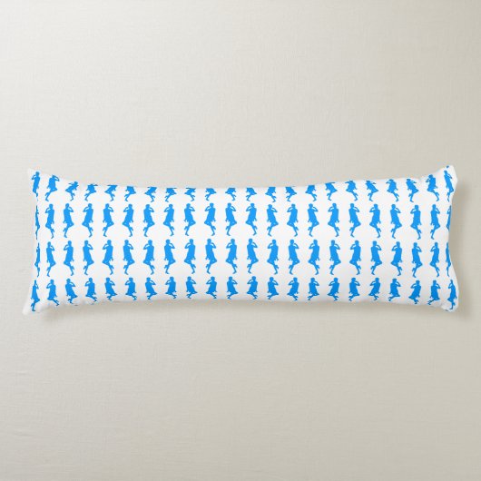 Coussins Longs Bleu clair Gras mod GoGo filles (Devant)
