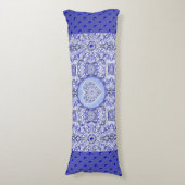 Coussins Longs Bleu de dentelle en céramique de Grèce (Devant (Vertical))