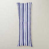 Coussins Longs Bleu de la voile bandes horizontales (Devant (Vertical))