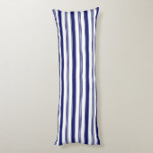 Coussins Longs Bleu de la voile bandes horizontales (Dos (Vertical))