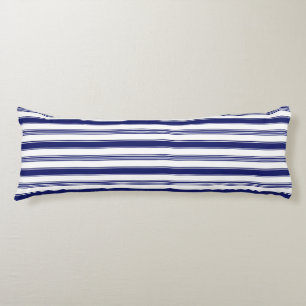Coussins Longs Bleu de la voile bandes horizontales