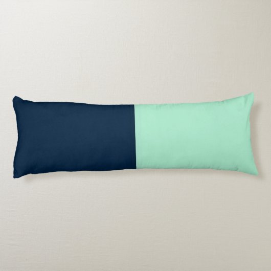 Coussins Longs Bleu de marin et menthe (Dos)