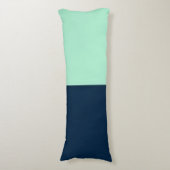 Coussins Longs Bleu de marin et menthe (Devant (Vertical))