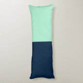 Coussins Longs Bleu de marin et menthe (Dos (Vertical))