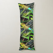 Coussins Longs Bleu Dragonfly Shimmering Wings Peinture (Dos (Vertical))