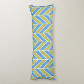 Coussins Longs Bleu Et Arbre D'Or (Dos (Vertical))