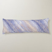 Coussins Longs Bleu et beige Abstrait et embrouillé (Dos)