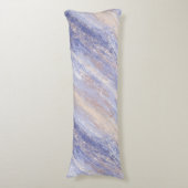 Coussins Longs Bleu et beige Abstrait et embrouillé (Devant (Vertical))