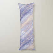 Coussins Longs Bleu et beige Abstrait et embrouillé (Dos (Vertical))