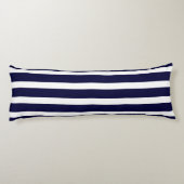 Coussins Longs Bleu et blanc de la marine (Dos)