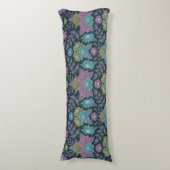 Coussins Longs Bleu foncé, vert et violet (Devant (Vertical))