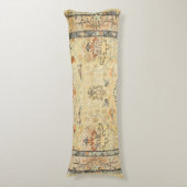 Coussins Longs Bleu gris jaune Dusty Raffiné  (Devant (Vertical))
