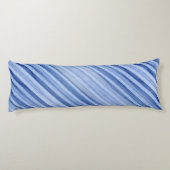 Coussins Longs Bleu Icy pâle rayé (Dos)