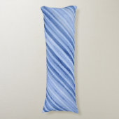 Coussins Longs Bleu Icy pâle rayé (Devant (Vertical))